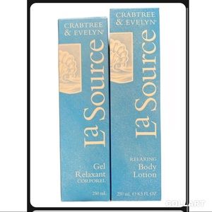 Crabtree & Evelyn La Source Relaxing Body Wash & Lotion 8.5 Oz Each